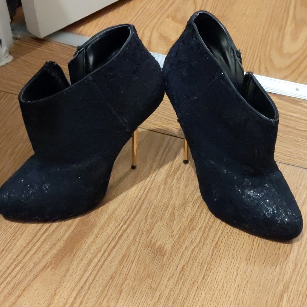 Black ankle boots
